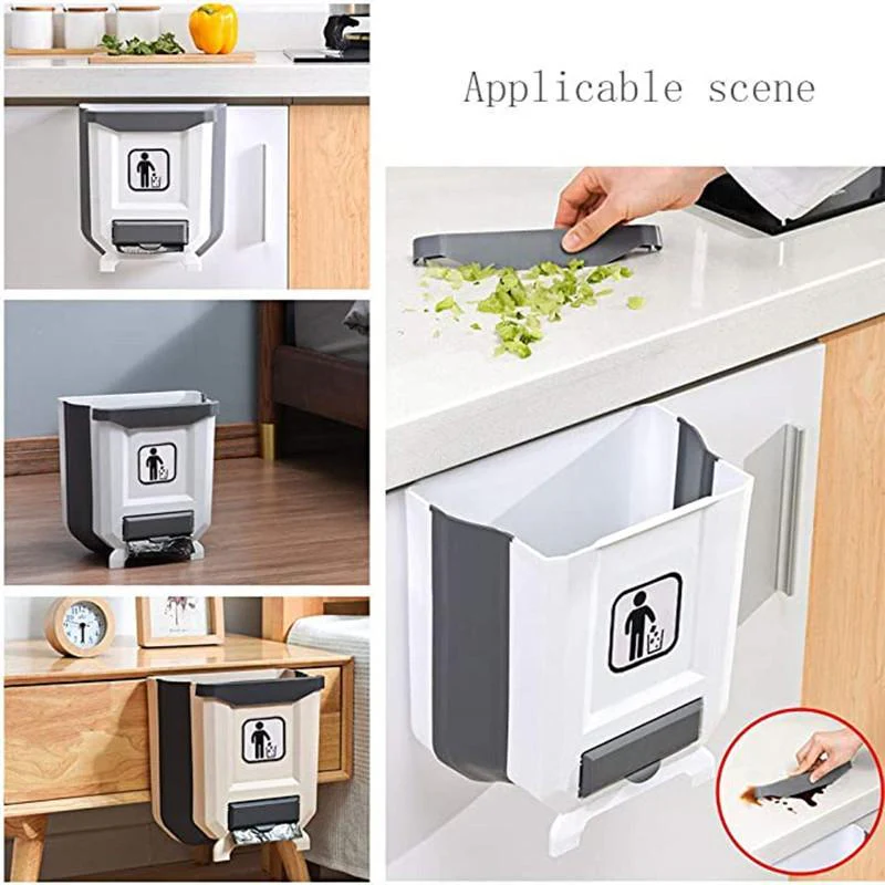 🚀😍Obtenez 5 rouleaux de sacs poubelle gratuitement🗑️Poubelle pliable pour armoires de cuisine✨ - Image 9
