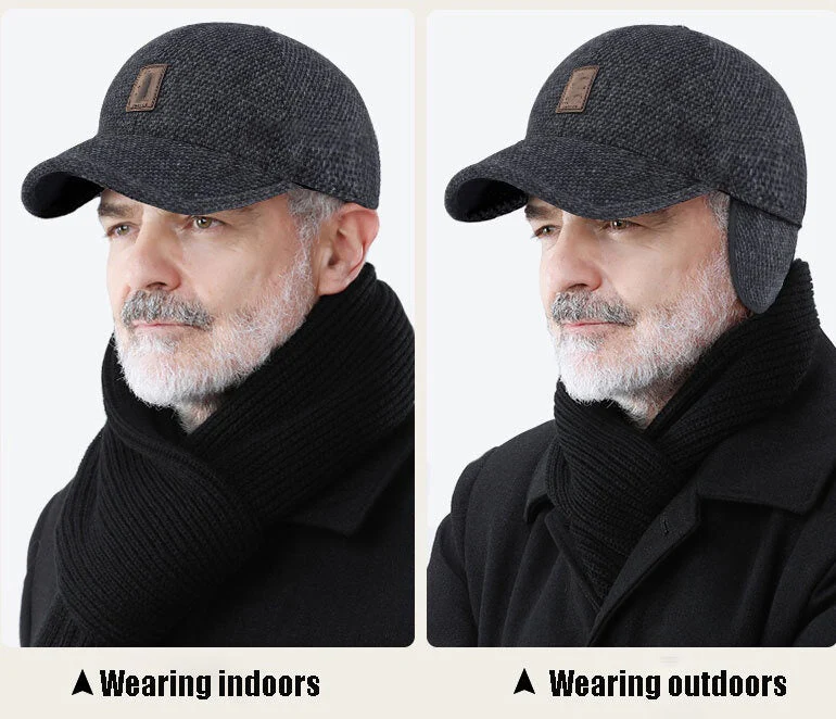 📢📢40 % de réduction !!!🎁Le cadeau idéal pour les personnes âgées !-Casquette de baseball légère et chaude pour l'hiver🎅 - Image 4