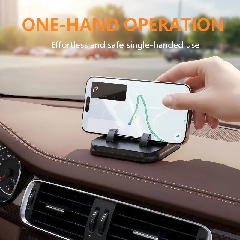 📢📢50% de réduction ! 📱 Support Voiture 360° + Carte de Stationnement Lumineuse – Pliable, Sécurisé & Sans Obstruction ! ✨ - Image 5