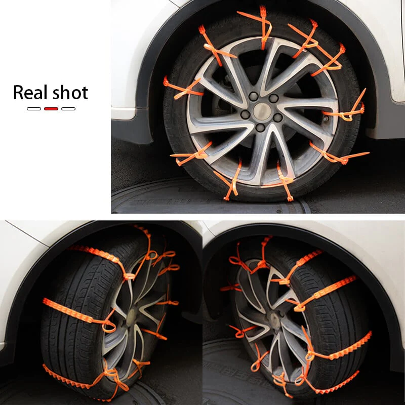 🔥 Dernier Jour de Promo ! ✨ Chaînes Antidérapantes Voiture - Nylon Résistant à -35°C, Installation Express 10s, Sécurité Toutes Routes Glissantes ❄️🚗 - Image 12