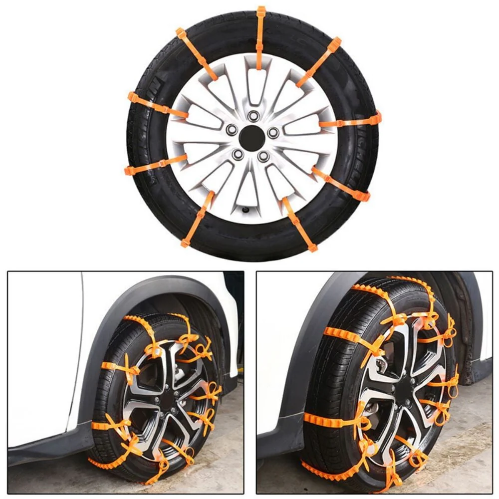 🔥 Dernier Jour de Promo ! ✨ Chaînes Antidérapantes Voiture - Nylon Résistant à -35°C, Installation Express 10s, Sécurité Toutes Routes Glissantes ❄️🚗 - Image 13