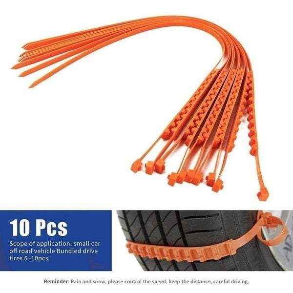 🔥 Dernier Jour de Promo ! ✨ Chaînes Antidérapantes Voiture - Nylon Résistant à -35°C, Installation Express 10s, Sécurité Toutes Routes Glissantes ❄️🚗 - Image 18