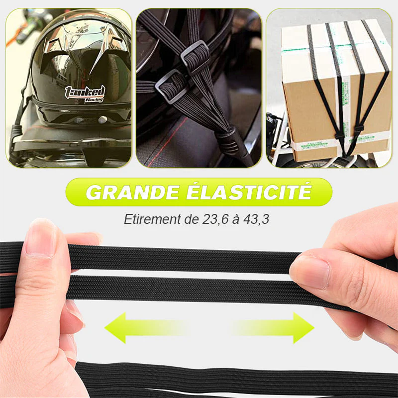 Corde pour casque hautement élastique Cordon de fixation pour bagages - Image 5