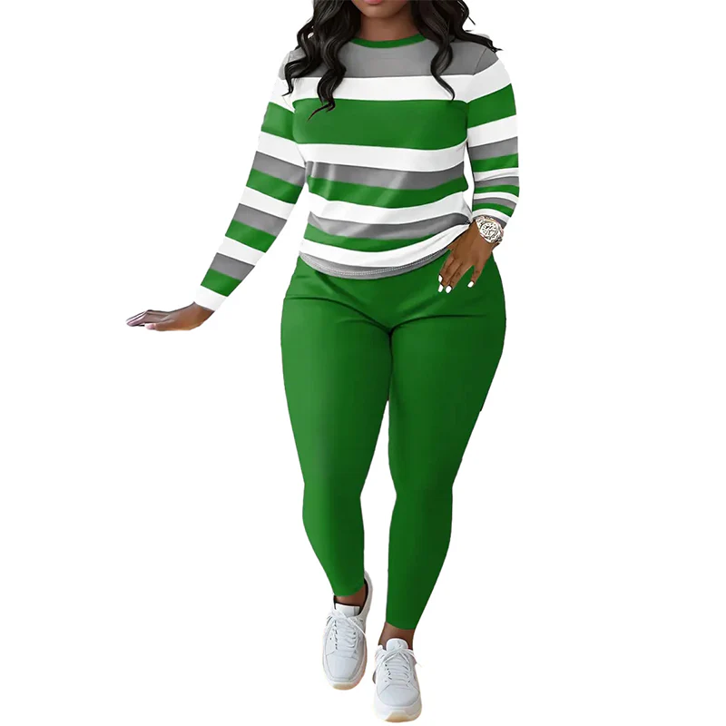📢📢70 % DE RÉDUCTION !! ⏰Ensemble 2 pièces décontracté pour femme👚👖 - Image 3