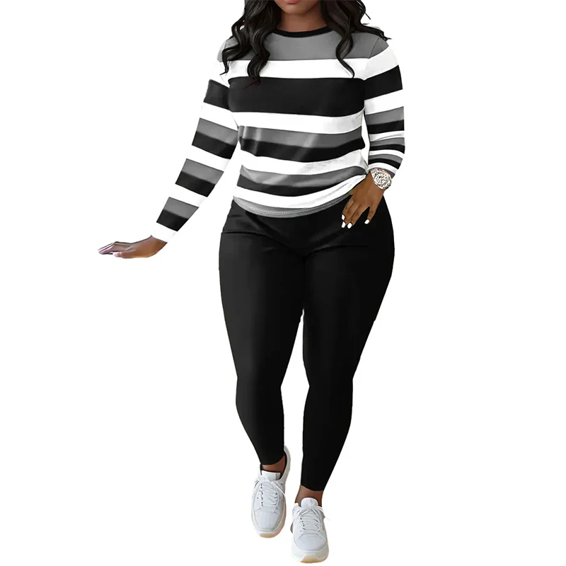 📢📢70 % DE RÉDUCTION !! ⏰Ensemble 2 pièces décontracté pour femme👚👖 - Image 4