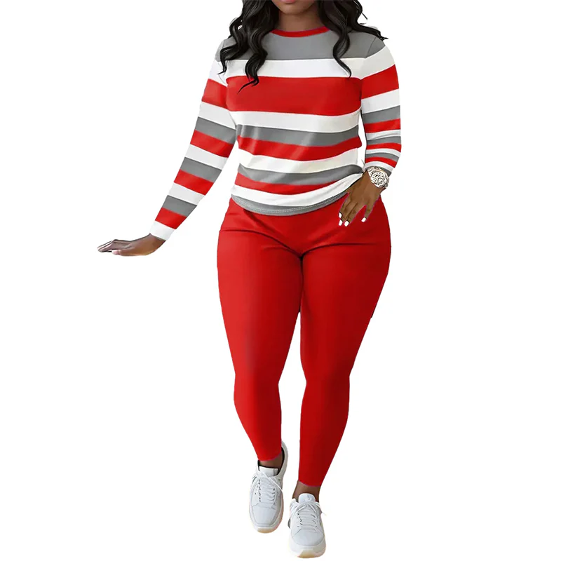 📢📢70 % DE RÉDUCTION !! ⏰Ensemble 2 pièces décontracté pour femme👚👖 - Image 5