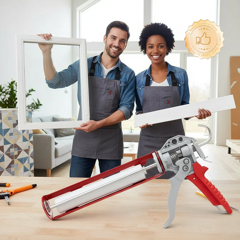 📢📢50 % de réduction !! ⏰ Pistolet à Mastic Amélioré – Canon Rotatif, Grattoir Inclus & Précision Pro pour Rénovation ✨ - Image 8