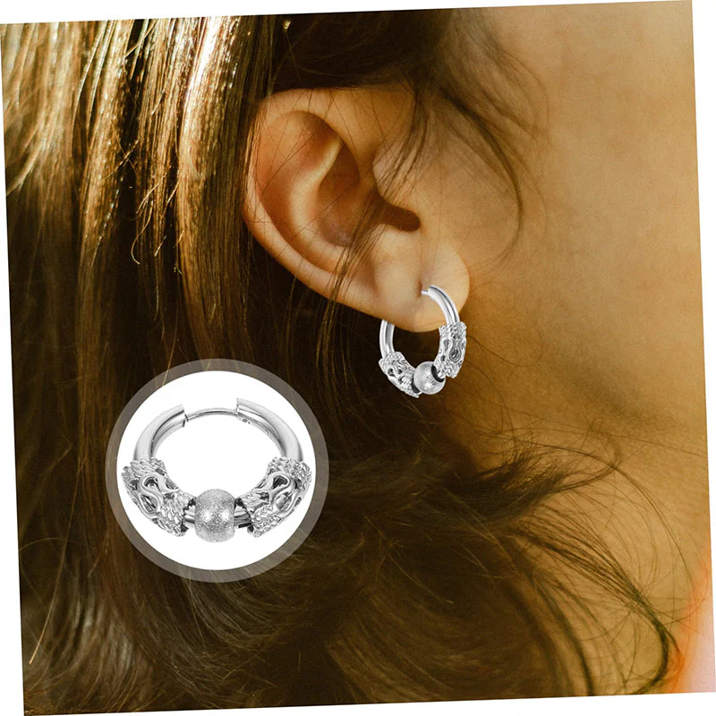 📢📢 50% DE RÉDUCTION ! ✨Boucles d'oreilles chic à spirales et perles