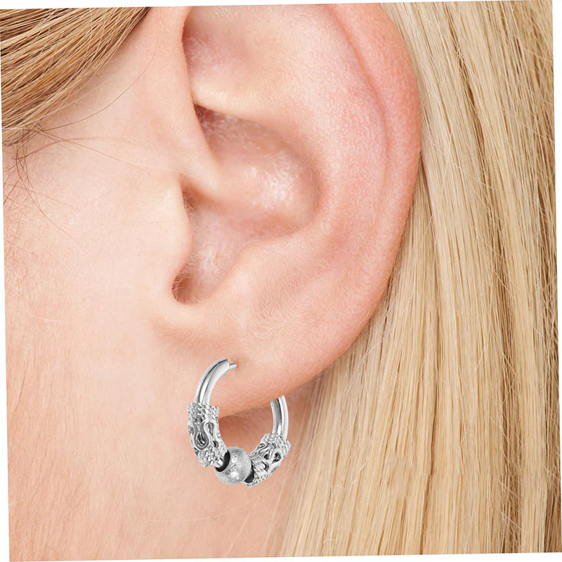 📢📢 50% DE RÉDUCTION ! ✨Boucles d'oreilles chic à spirales et perles - Image 4