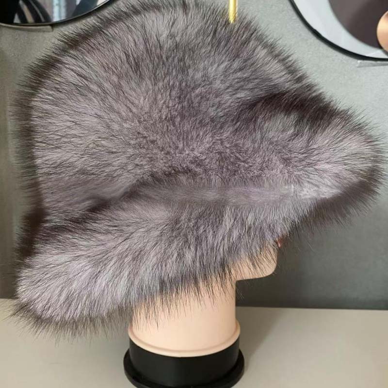 Chic Warm Soft Faux Fur Fisherman Hat - Image 10