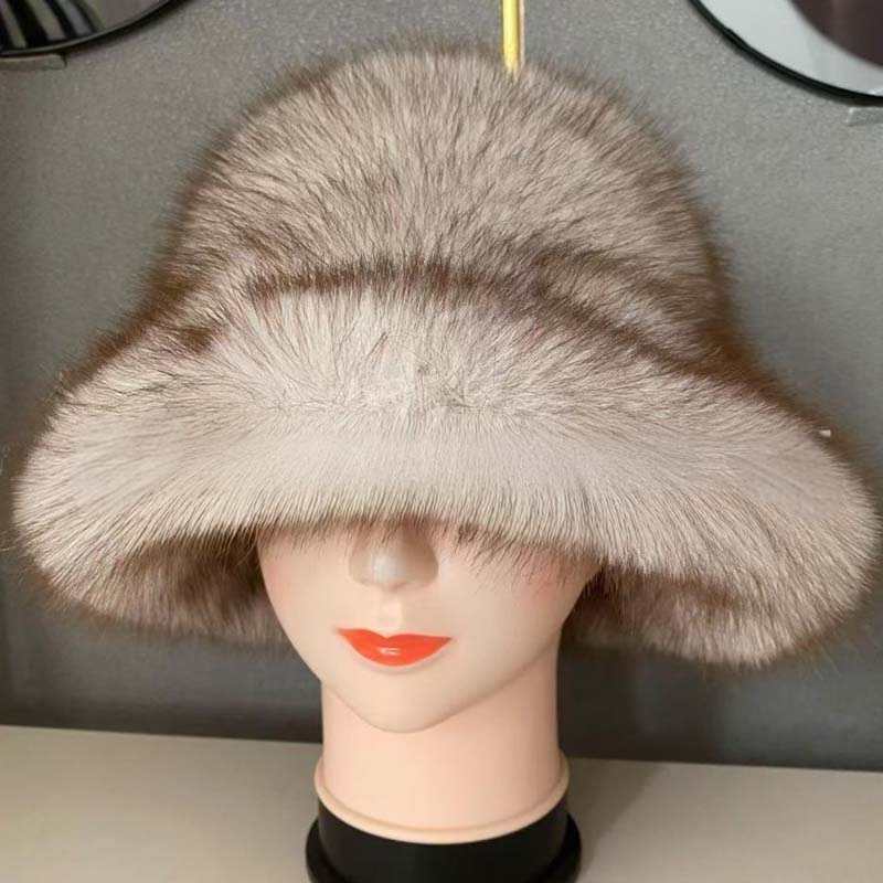 Chic Warm Soft Faux Fur Fisherman Hat - Image 11