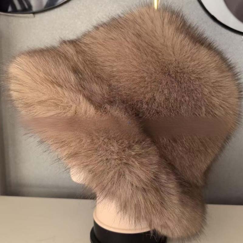 Chic Warm Soft Faux Fur Fisherman Hat - Image 12