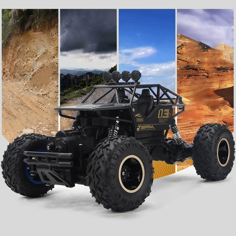 đąđą50 % de rĂ©duction !!!đ
Voiture RC 4x4 tout-terrain â ChĂąssis en alliage, double moteur, barre anti-collision. Livraison rapide ! - Image 3