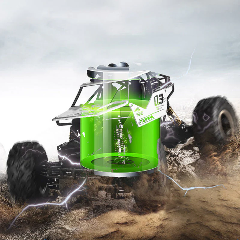 đąđą50 % de rĂ©duction !!!đ
Voiture RC 4x4 tout-terrain â ChĂąssis en alliage, double moteur, barre anti-collision. Livraison rapide ! - Image 7