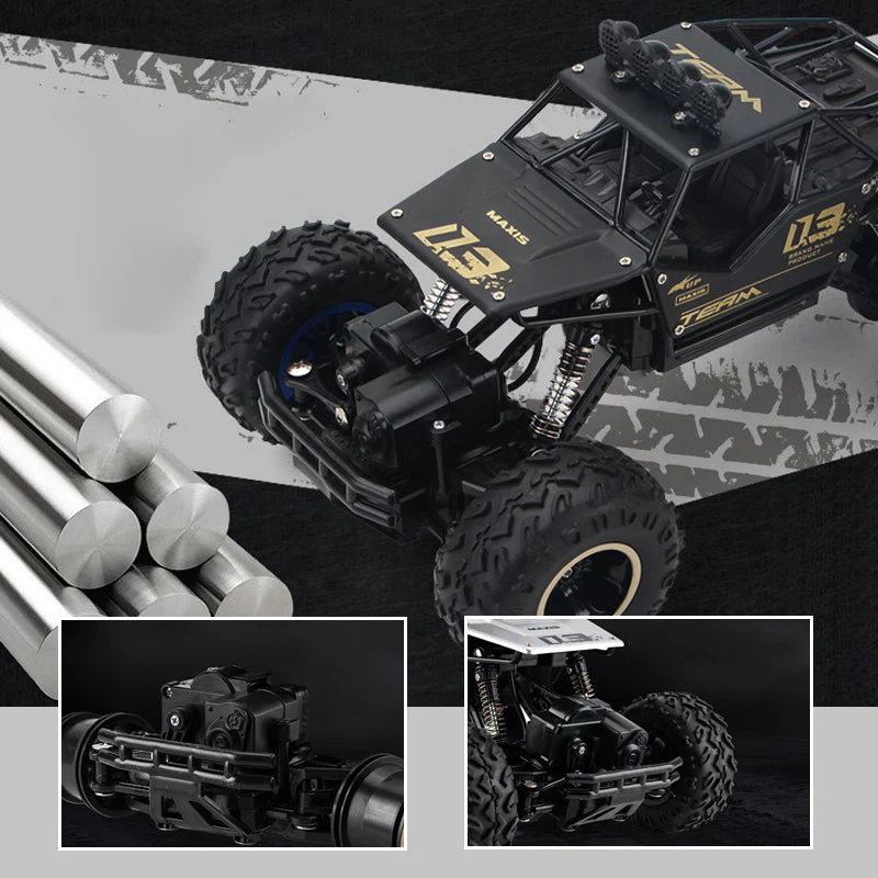 đąđą50 % de rĂ©duction !!!đ
Voiture RC 4x4 tout-terrain â ChĂąssis en alliage, double moteur, barre anti-collision. Livraison rapide ! - Image 8