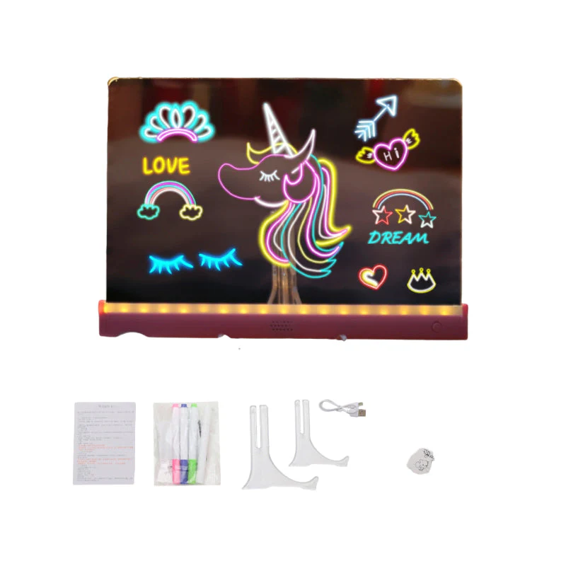 📢📢 50% DE RÉDUCTION ! ✨Set de Tableau de Dessin Lumineux DIY pour Enfants - Image 10