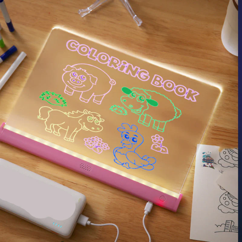 📢📢 50% DE RÉDUCTION ! ✨Set de Tableau de Dessin Lumineux DIY pour Enfants - Image 5