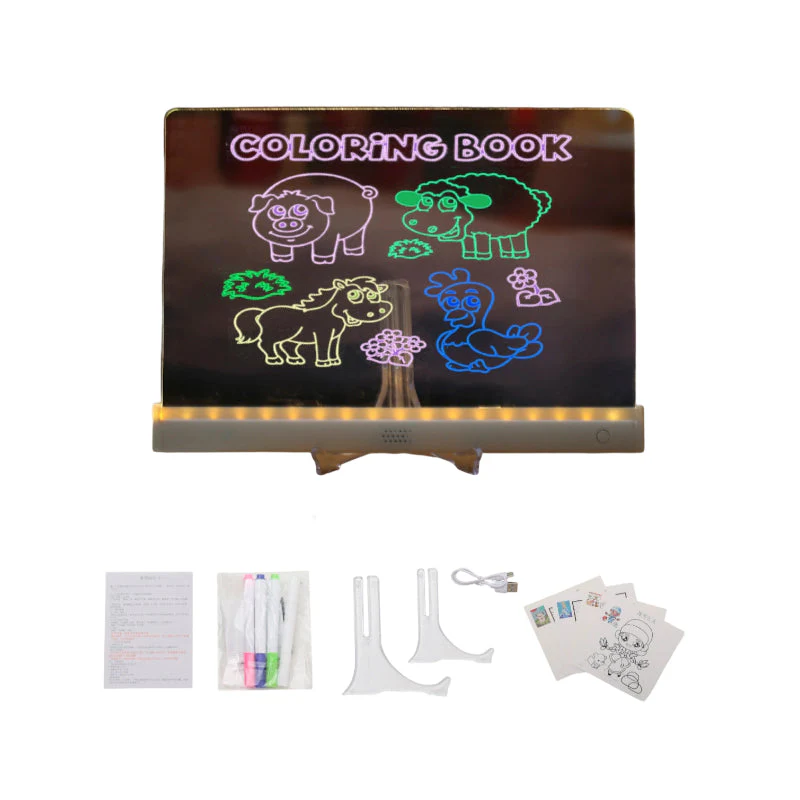 📢📢 50% DE RÉDUCTION ! ✨Set de Tableau de Dessin Lumineux DIY pour Enfants - Image 7
