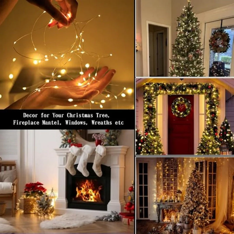 📢📢 60% DE RÉDUCTION ! ✨Guirlandes Lumineuses LED de Noël avec Effet Scintillant de Luciole - Image 4
