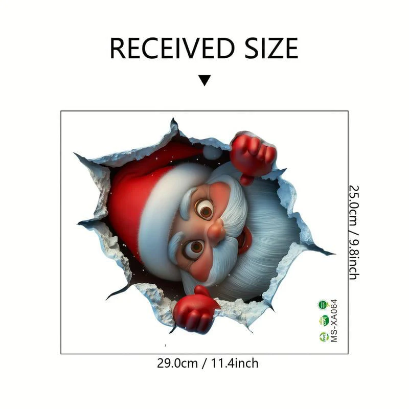 📢📢50 % de réduction!!! ✨🎁Autocollants muraux créatifs de Noël - Image 8