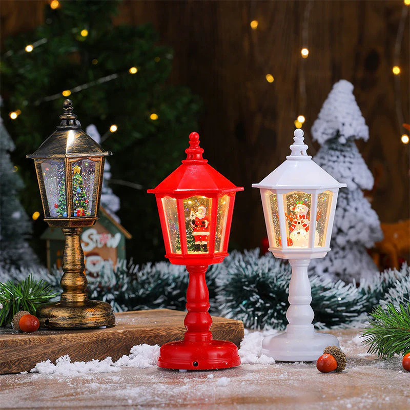 🔥50 % OFFRE SPÉCIALE DE NOËL🎅Lanterne boule à neige lumineuse avec musique pour Noël