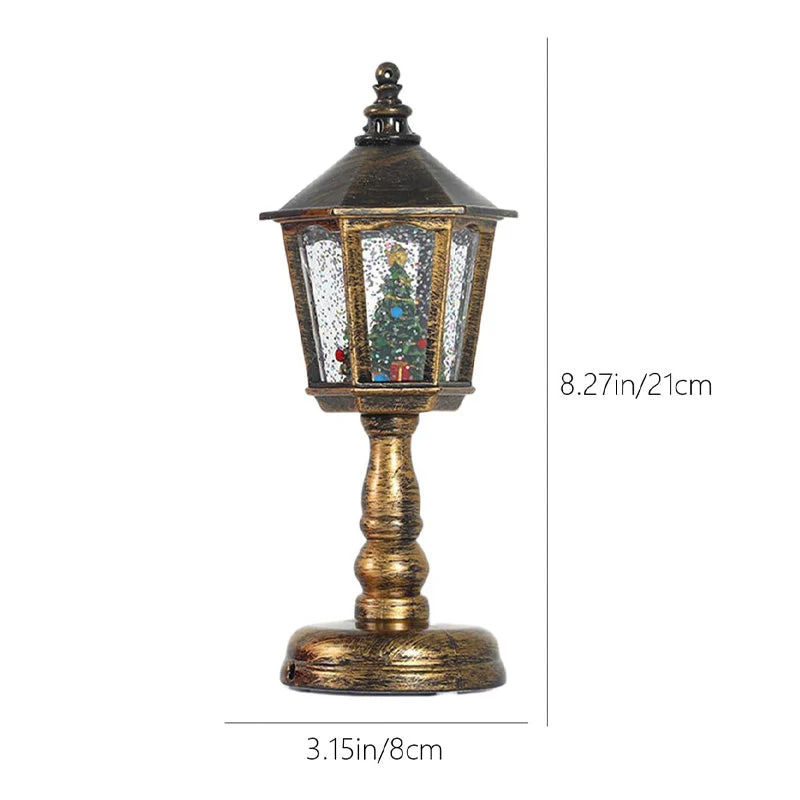🔥50 % OFFRE SPÉCIALE DE NOËL🎅Lanterne boule à neige lumineuse avec musique pour Noël - Image 11