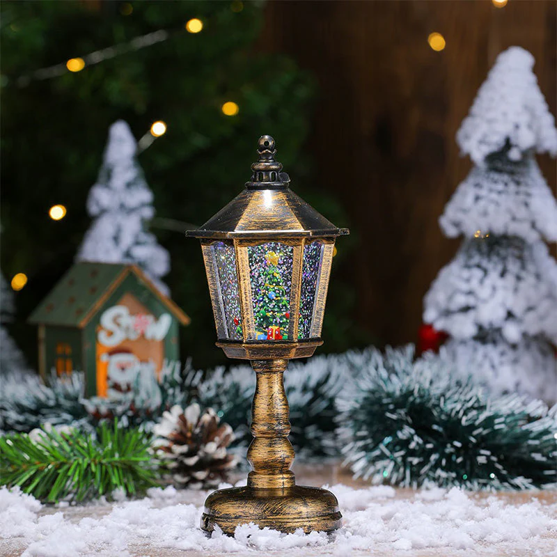🔥50 % OFFRE SPÉCIALE DE NOËL🎅Lanterne boule à neige lumineuse avec musique pour Noël - Image 3