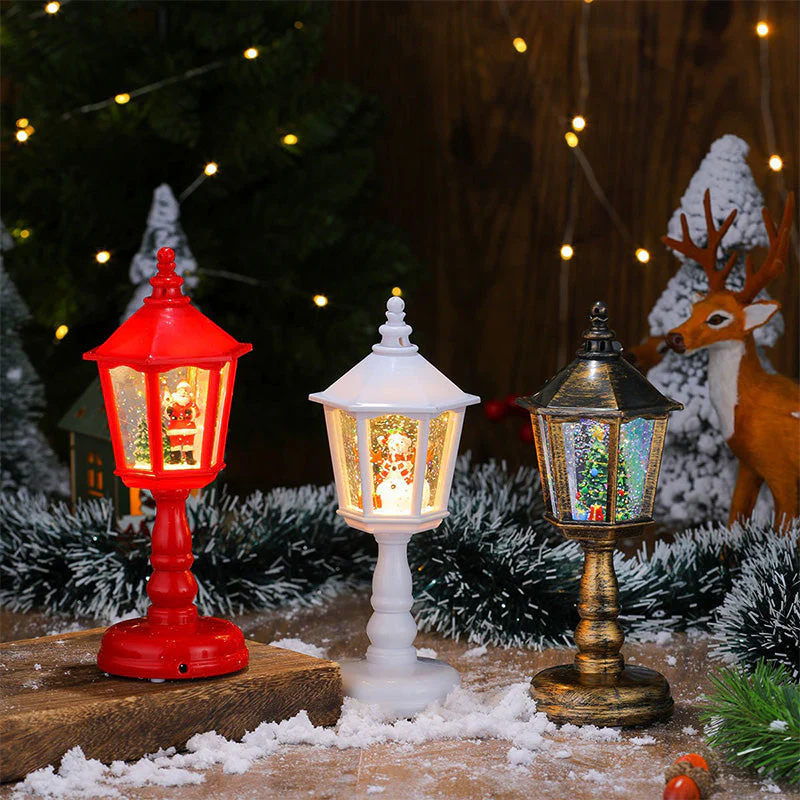 🔥50 % OFFRE SPÉCIALE DE NOËL🎅Lanterne boule à neige lumineuse avec musique pour Noël - Image 4