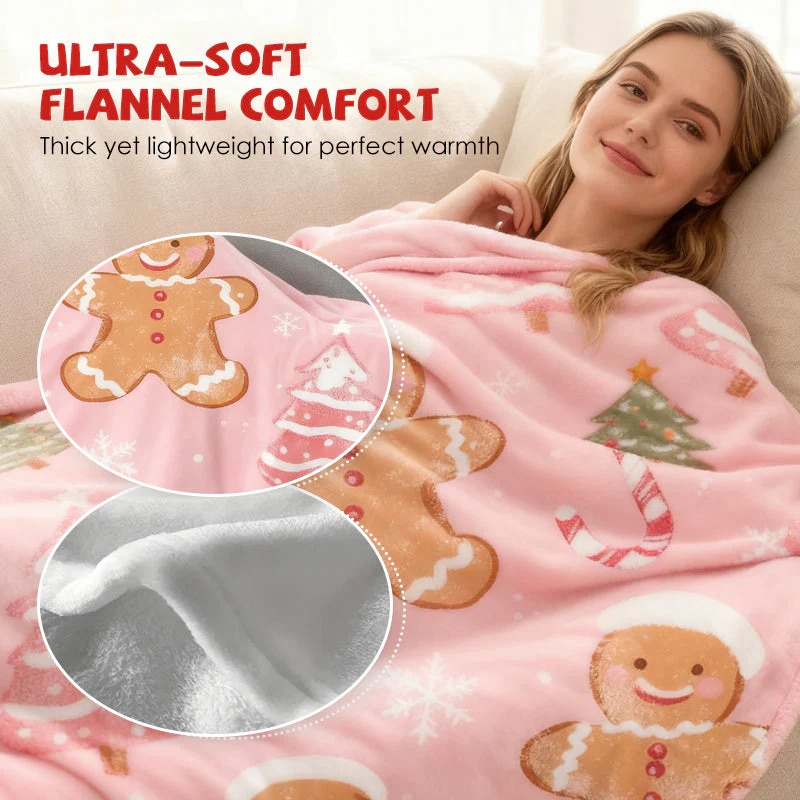 📢📢KIT ÉCONOMIE⏰Couverture en flanelle imprimée sur le thème de Noël - Image 2