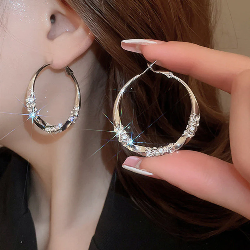 🌙💎Boucles d'oreilles circulaires avec zircon(🔥60% de réduction) - Image 3