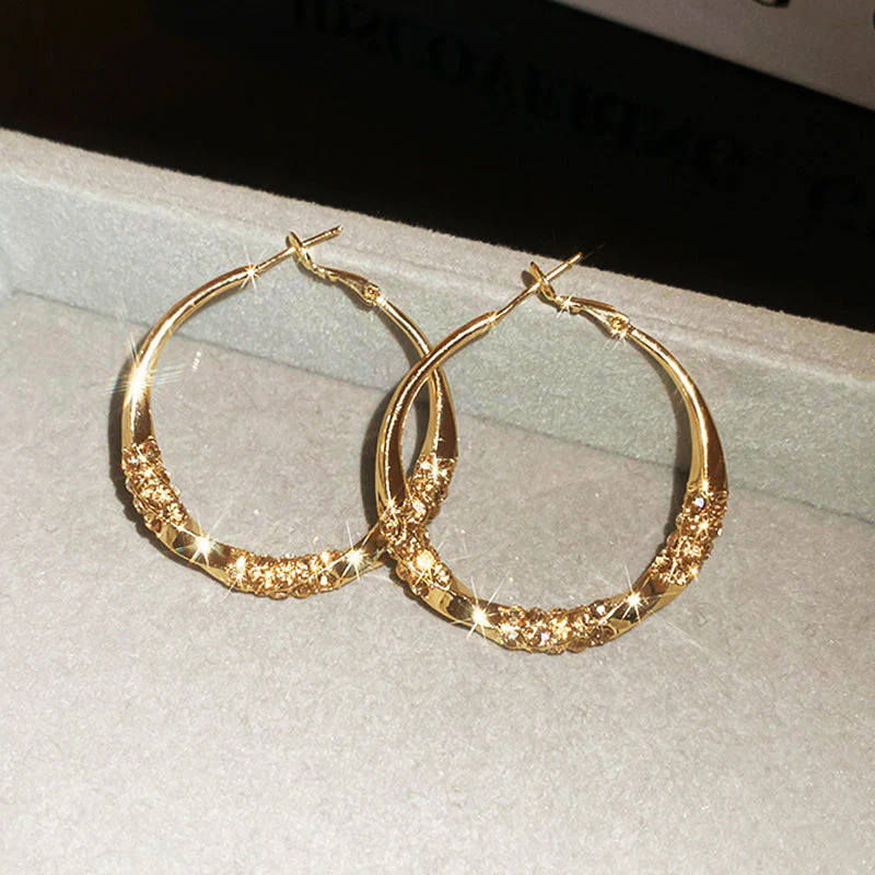 🌙💎Boucles d'oreilles circulaires avec zircon(🔥60% de réduction) - Image 9