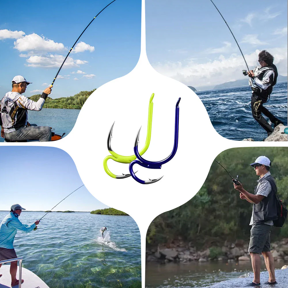 🐟 Crochets de pêche double tranchants classiques - Image 8