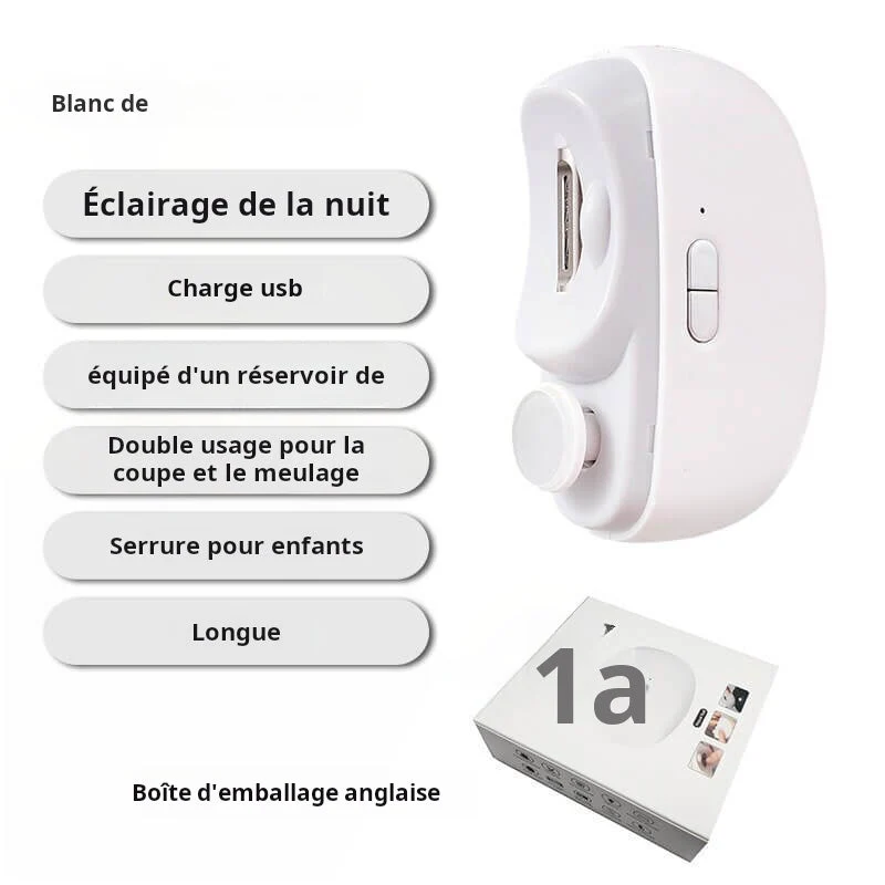 🎁💞Durée limitée 51% de réduction🔥2 en 1 Coupe-ongles Électrique Automatique avec Polissage