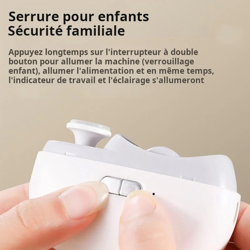 🎁💞Durée limitée 51% de réduction🔥2 en 1 Coupe-ongles Électrique Automatique avec Polissage - Image 11