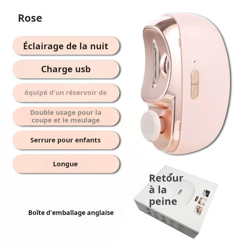🎁💞Durée limitée 51% de réduction🔥2 en 1 Coupe-ongles Électrique Automatique avec Polissage - Image 3