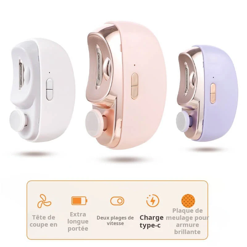 🎁💞Durée limitée 51% de réduction🔥2 en 1 Coupe-ongles Électrique Automatique avec Polissage - Image 4
