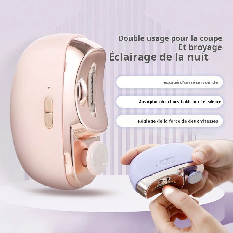 🎁💞Durée limitée 51% de réduction🔥2 en 1 Coupe-ongles Électrique Automatique avec Polissage - Image 5