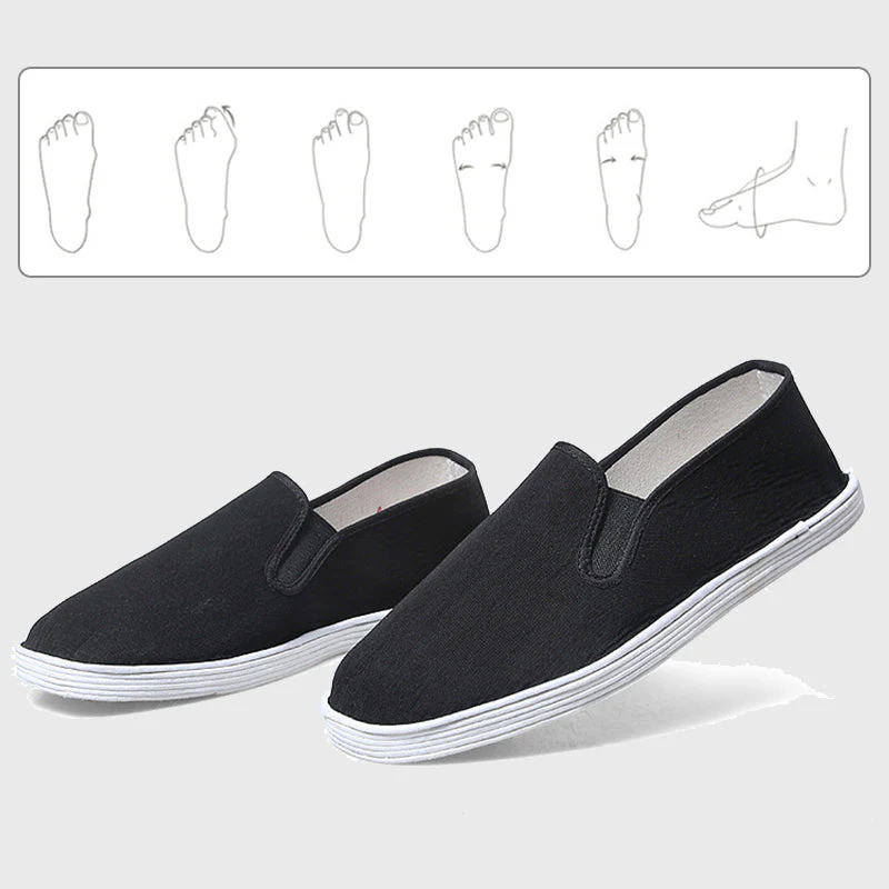 Chaussures de travail unisexes respirantes à enfiler en tissu mille couches - Image 5