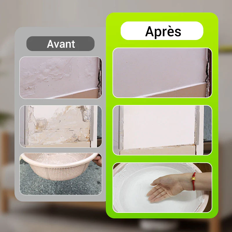 🏆Livraison limitée dans le temps papier abrasif + grattoir🔥Pâte de réparation murale imperméable et résistante à la moisissure✨ - Image 4
