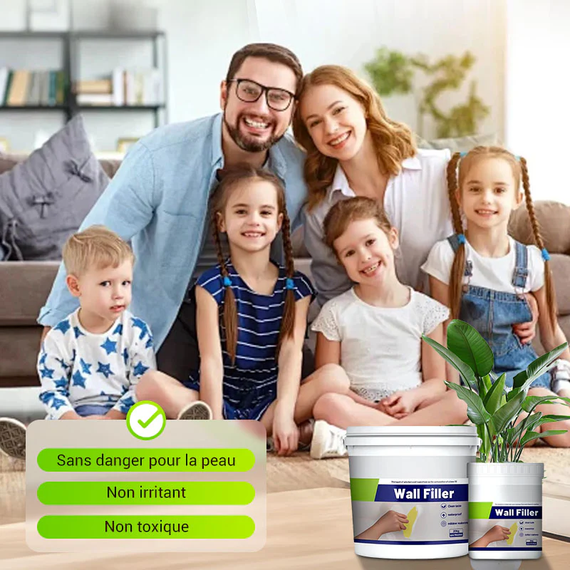 🏆Livraison limitée dans le temps papier abrasif + grattoir🔥Pâte de réparation murale imperméable et résistante à la moisissure✨ - Image 7