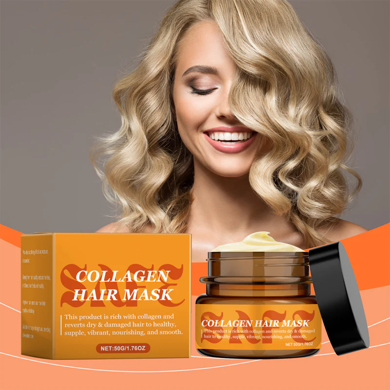 🎁🚀Achetez 3 obtenez 2 gratuit 🌸 Masque de collagène pour cheveux secs et endommagés