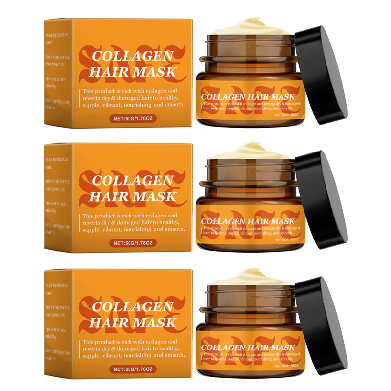 🎁🚀Achetez 3 obtenez 2 gratuit 🌸 Masque de collagène pour cheveux secs et endommagés - Image 14