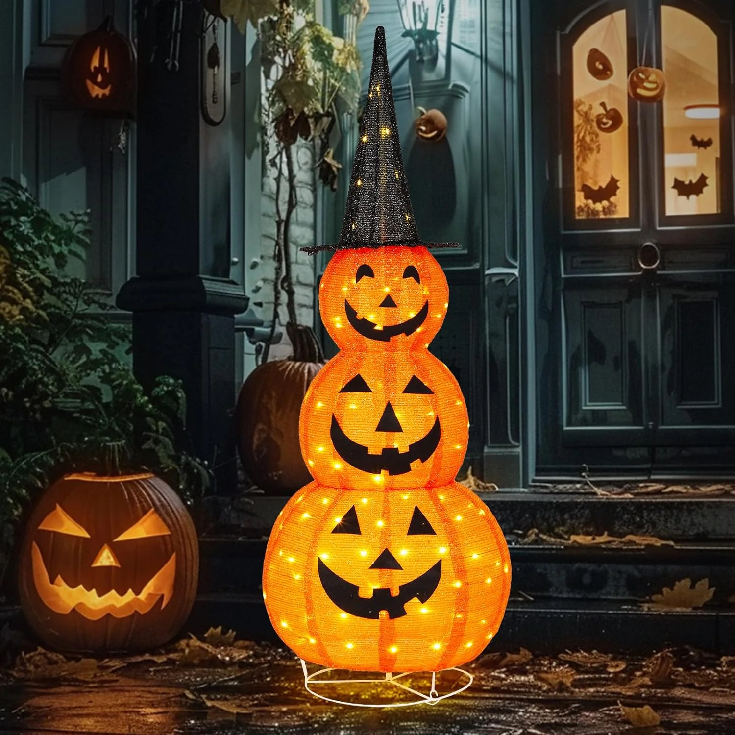 đ 60% DE RĂDUCTION ! đ Citrouilles Halloween Pliables - DĂ©corations RĂ©utilisables sans Stockage, RĂ©sistantes aux IntempĂ©ries pour ExtĂ©rieur/IntĂ©rieur đ âš