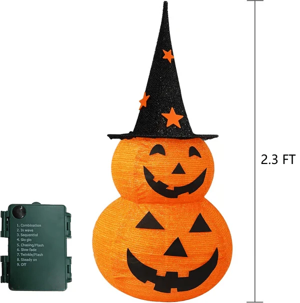 đ 60% DE RĂDUCTION ! đ Citrouilles Halloween Pliables - DĂ©corations RĂ©utilisables sans Stockage, RĂ©sistantes aux IntempĂ©ries pour ExtĂ©rieur/IntĂ©rieur đ âš - Image 3