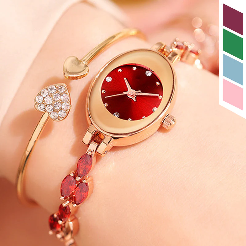 đâWomen's Colored Zircon Bracelet Watch - Image 2