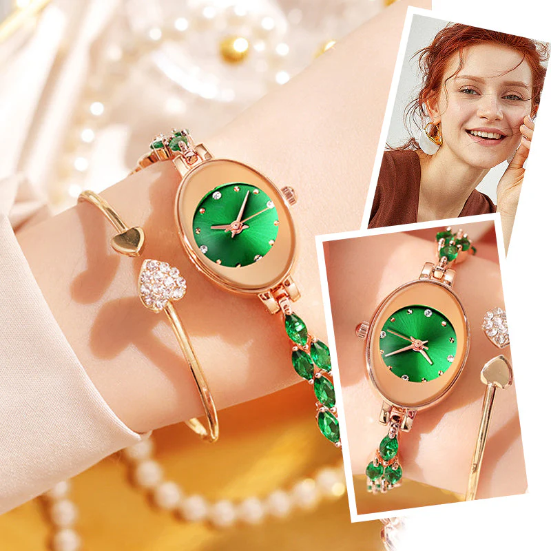 đâWomen's Colored Zircon Bracelet Watch - Image 3