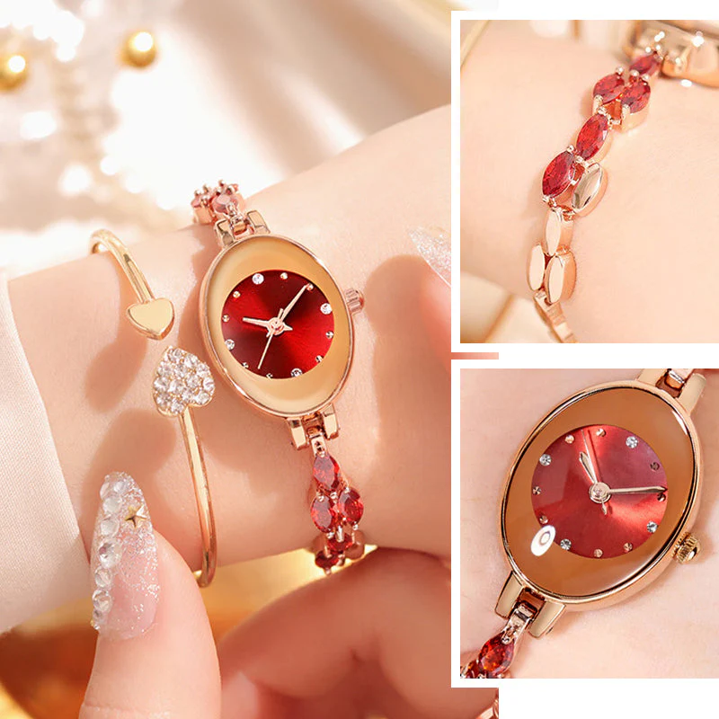 đâWomen's Colored Zircon Bracelet Watch - Image 4
