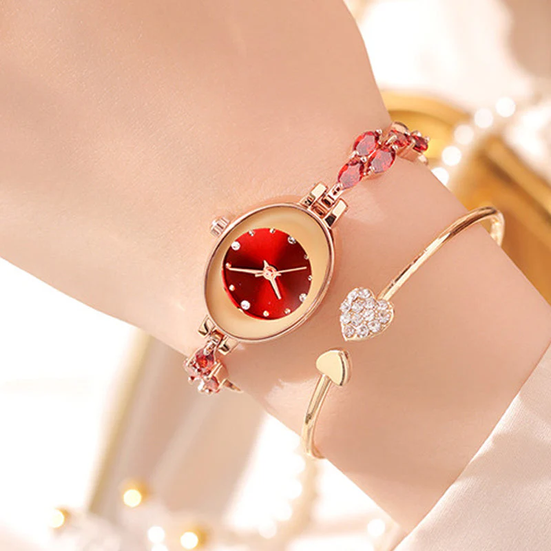đâWomen's Colored Zircon Bracelet Watch - Image 7