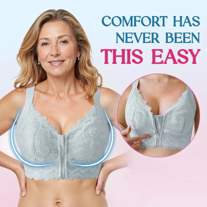 📢📢50% de réduction !! ⏰Soutien-gorge ultra souple avec fermeture éclair à l'avant et sans armatures