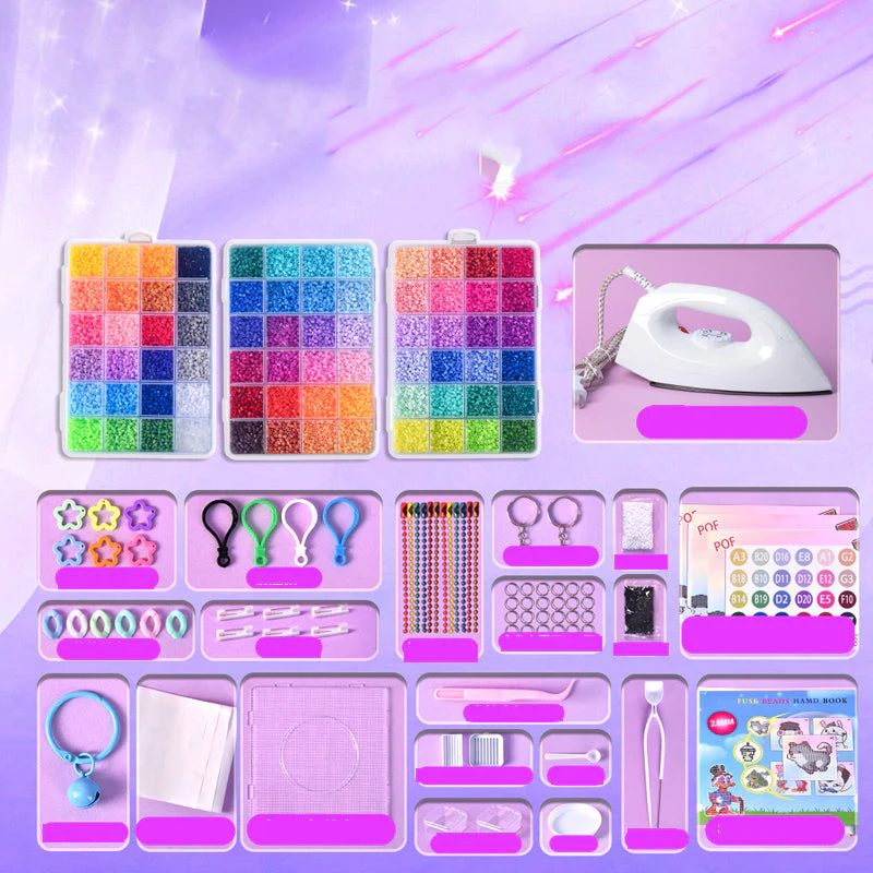 📢📢50% DE RÉDUCTION !!! 🎅Kit complet de perles à repasser de 96 couleurs - Image 12